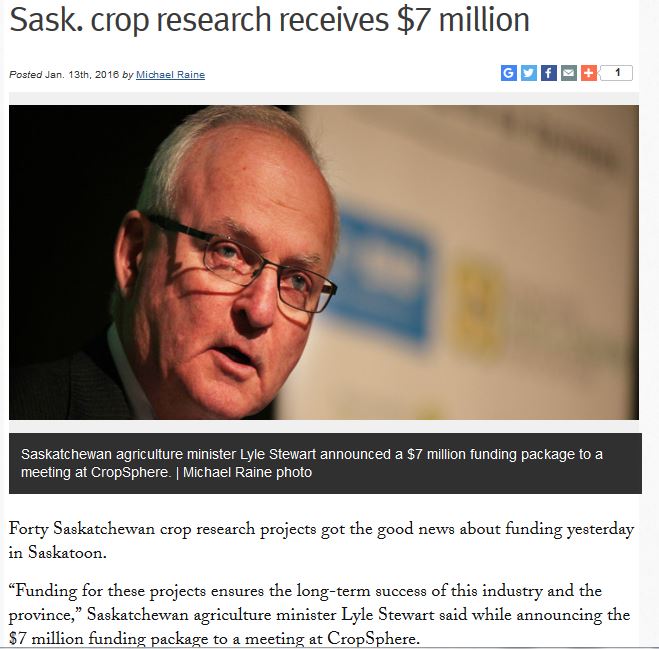 Sask crop 7 million